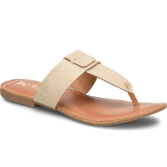 Kork-Ease Shoes - NIB Korks Dawn Thong Flat Sandal, Size 10, Color Natural
